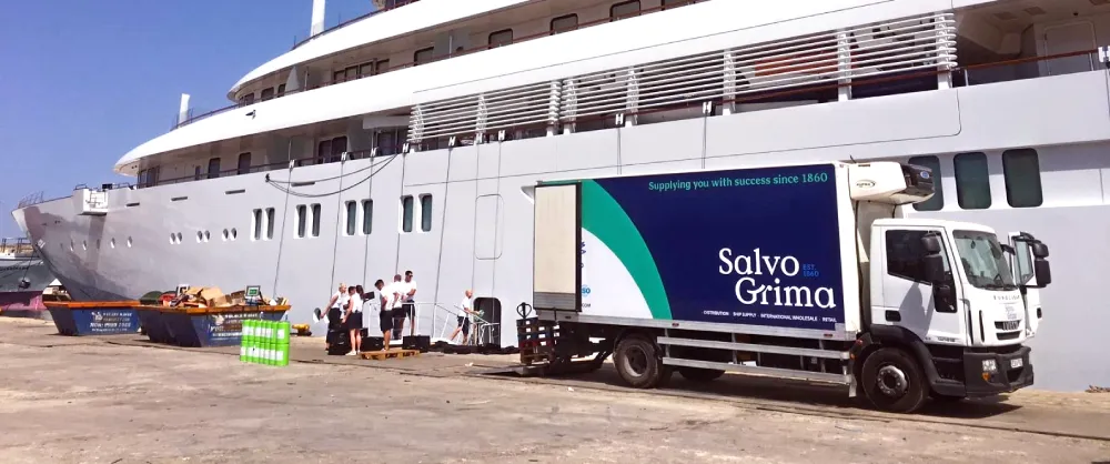 salvo grima truck at port